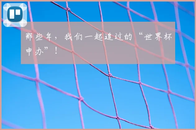 那些年，我们一起追过的“世界杯申办”！